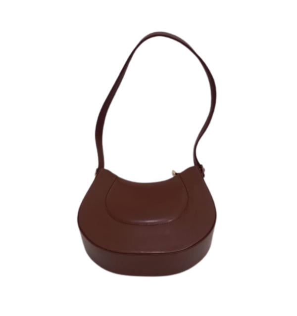 dark brown shoulder bag
