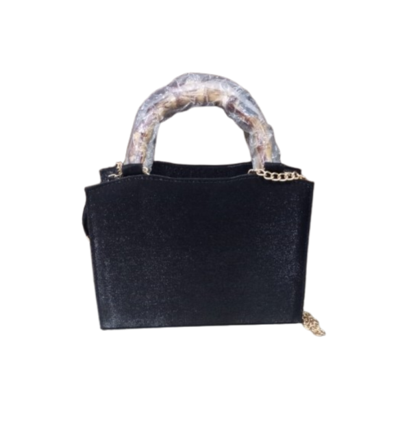 Black Top Handle Bag