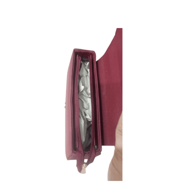 Elegant Maroon Clutch Bag
