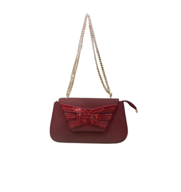 Elegant Maroon Clutch Bag