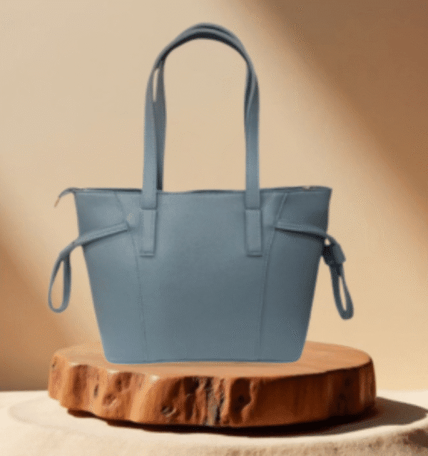 Women’s Pewter Gray Artificial Leather Handbag