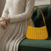 Sunny Chic Yellow Shoulder Mini Handbag