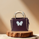 Brown Top Handle Bag