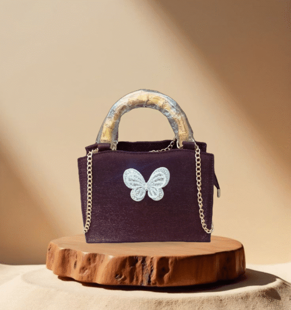 Brown Top Handle Bag