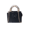 Black Top Handle Bag