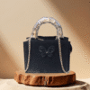 Black Top Handle Bag