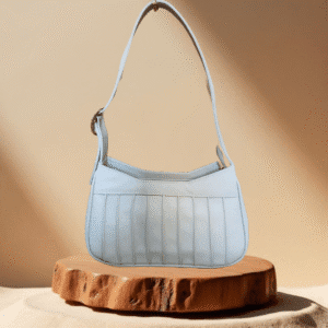 Crescent White Shoulder Bag