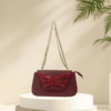 Elegant Maroon Clutch Bag