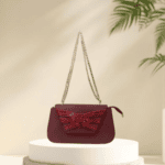 Elegant Maroon Clutch Bag