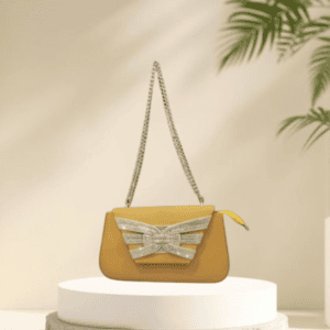 Elegant Yellow Clutch Bag