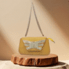 Elegant Yellow Clutch Bag