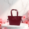 Pewter Maroon Handbag
