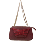 Maroon Fancy Clutch
