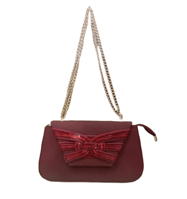 Maroon Fancy Clutch