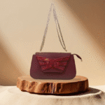 Maroon Fancy Clutch