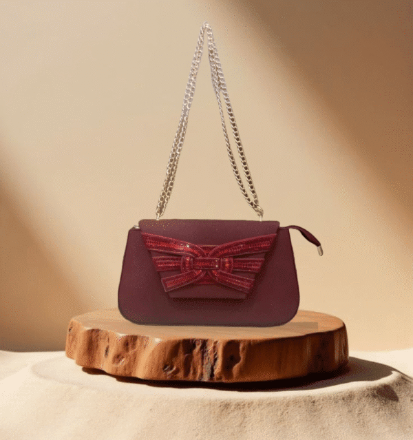 Maroon Fancy Clutch