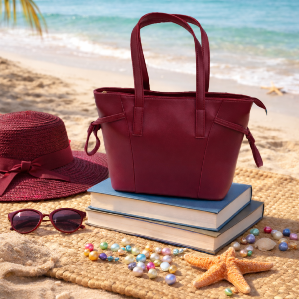 pewter maroon shoulder bag