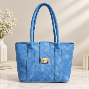 Blue Tote Bag for Girls, Stylish Handbag for Women, Everyday Shoulder Bag for College, Office & Shopping – Pakistan