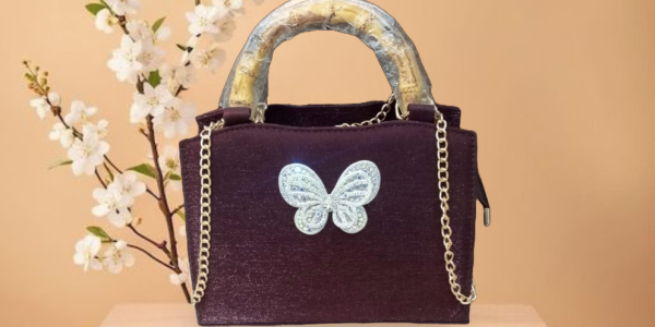 Luxury Brown Top Handle Bag