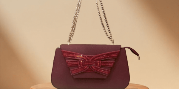 Maroon Fancy Clutch